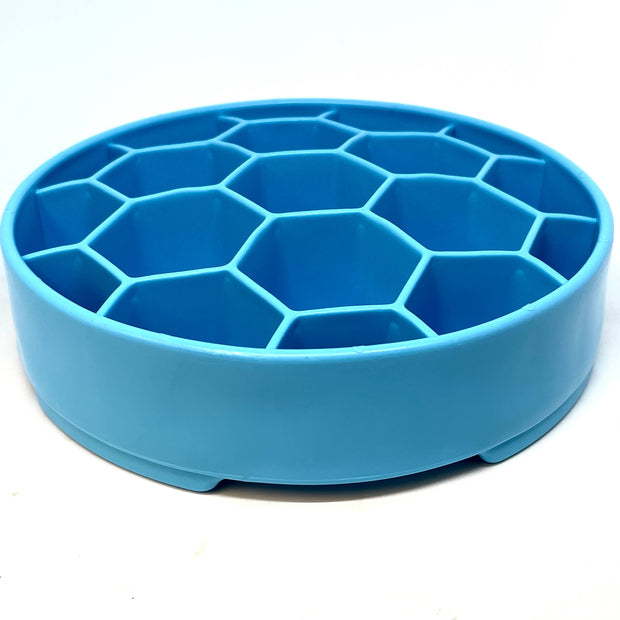 Honeycomb Design Enrichment Slow Feeder Bowl for Dogs